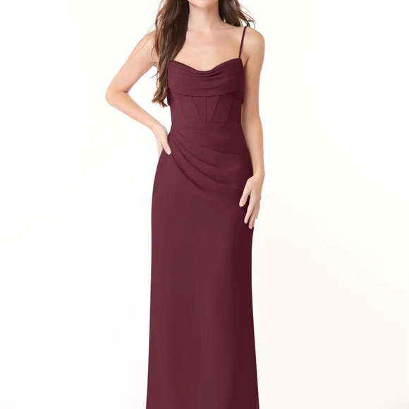 David's Bridal Dresses & Skirts - Corseted chiffon dress Azazie x Kendall